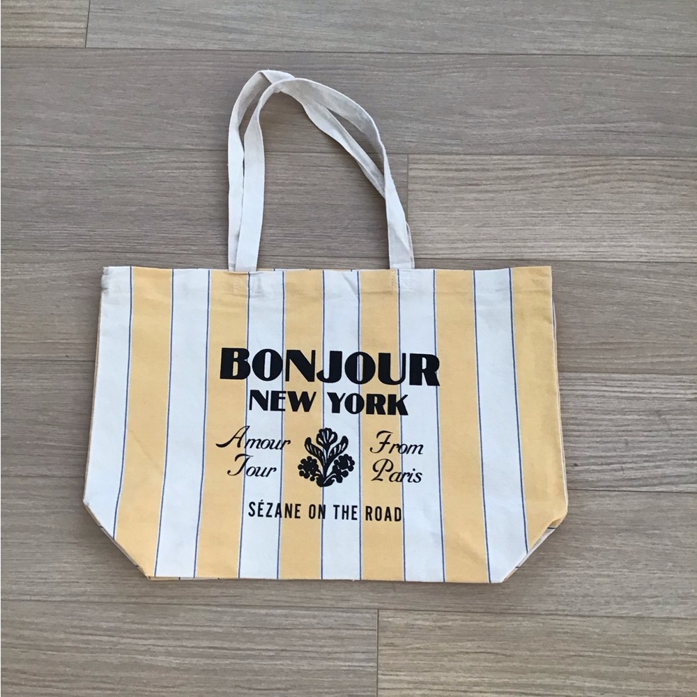 Sezane New York Logo tote
